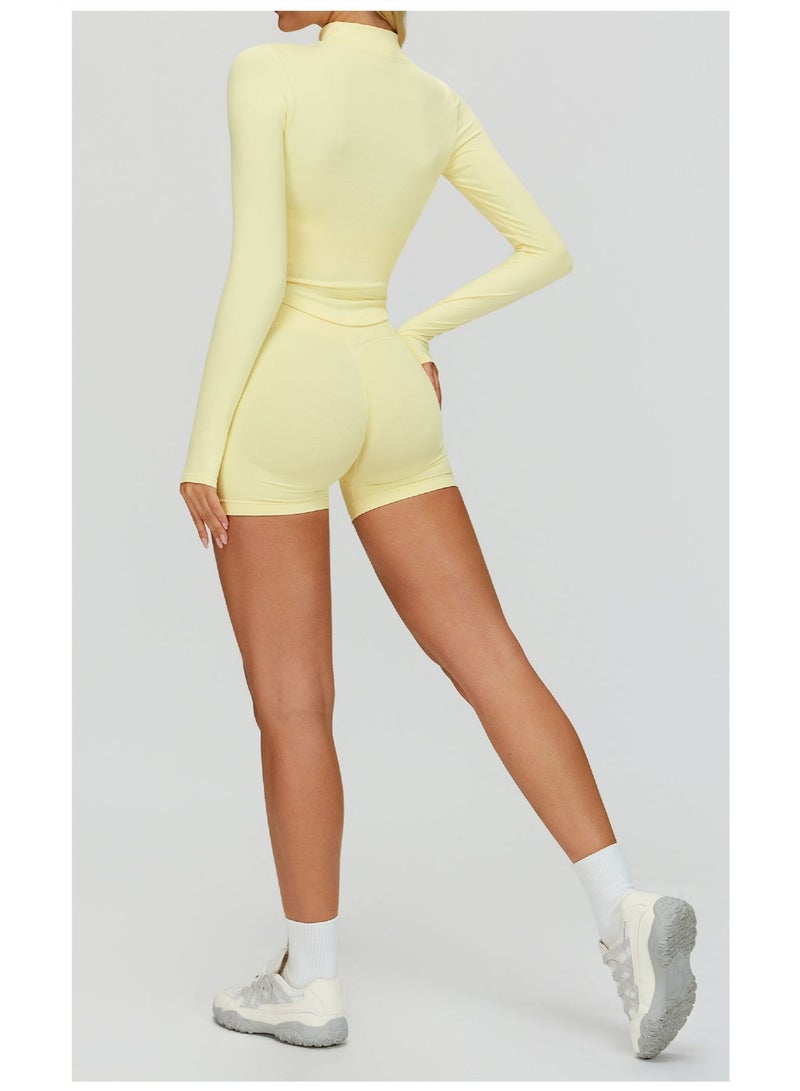 general Yknktstc Women Workout Jacket Full Zip Athletic Tops Cropped Shirt with Thumbholes Quick Dry Running Yoga Casual Wear - Image 3